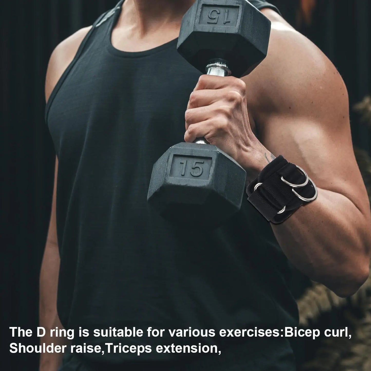 2pcs Wrist Straps for Weightlifting Weightlifting Straps with D Ring Weight Lifting Straps Deadlift Straps for Gym Straps