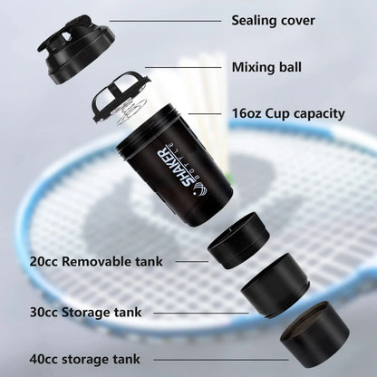 Protein Shaker Leak Proof 3 Layer Bottle